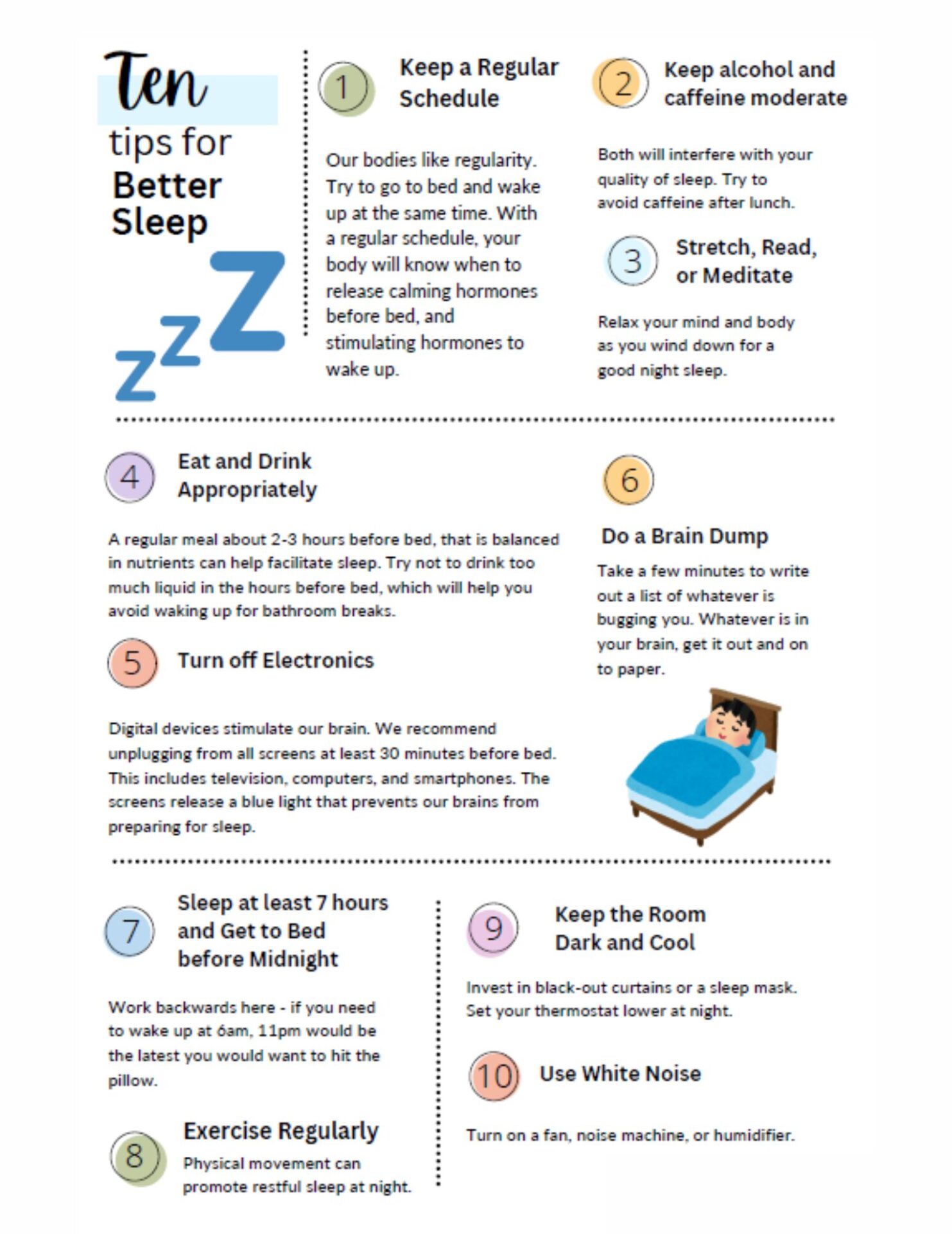 10 tips for better sleep