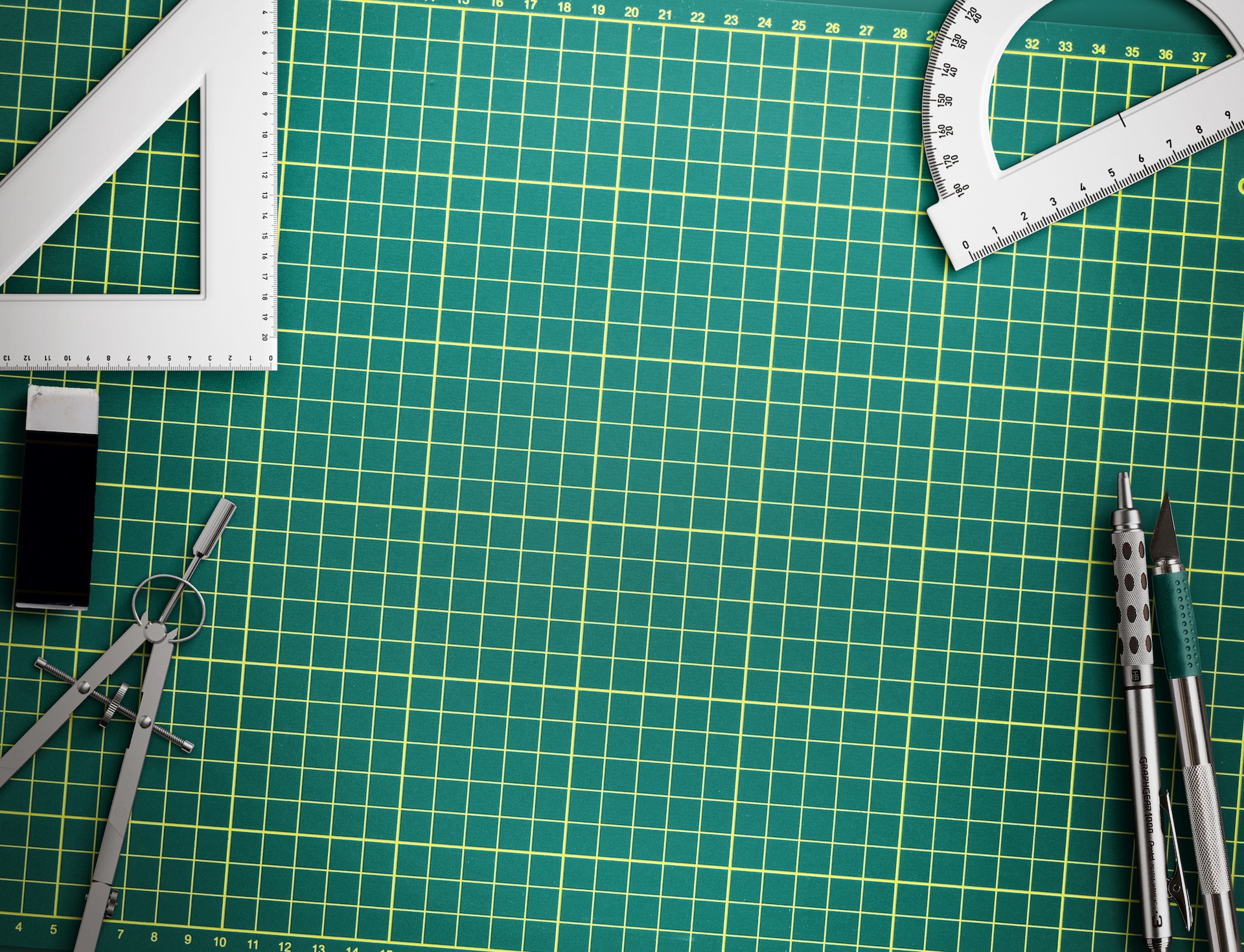 Architect Designer Desktop.top View.cutting Mat Background